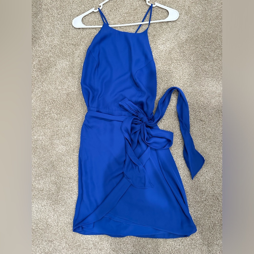 Blue Naked Zebra Mini Dress Size Small